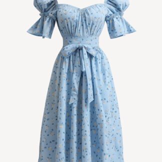 Amalfi Coast Linen Maxi Dress